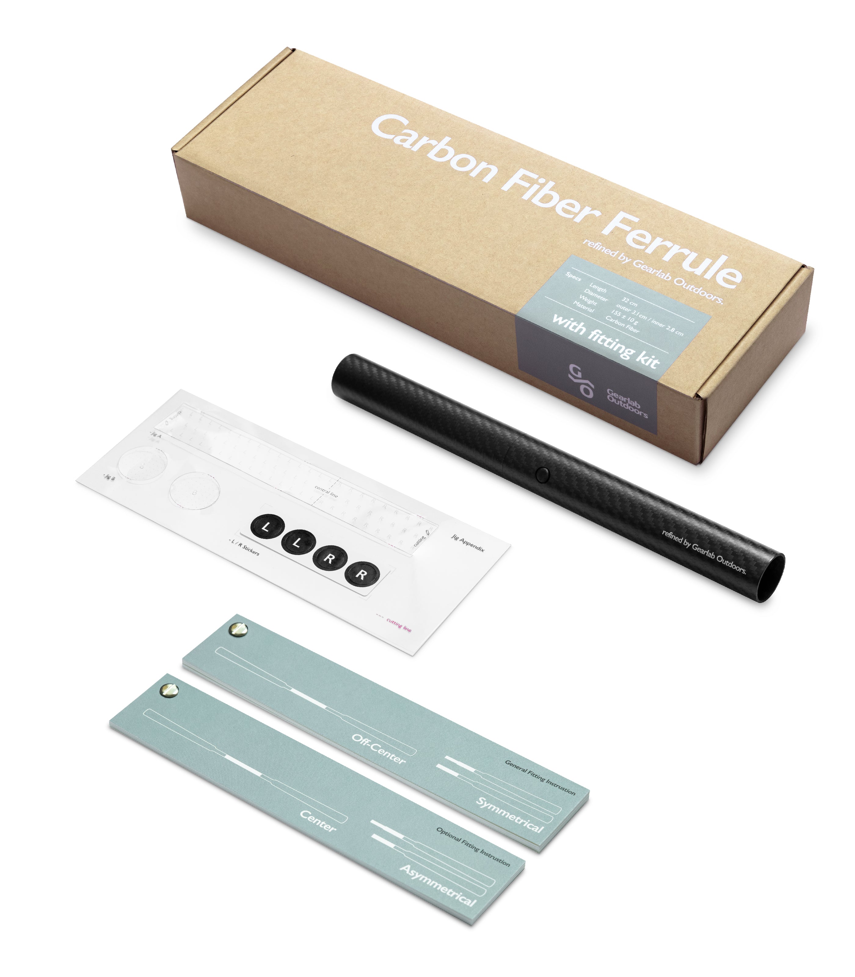 Carbon Fiber Ferrule transforms a one-piece wooden paddle into two parts for easy commute and storage. Fitting Kit and instructions included. Measure, split, and trim your wooden paddle with confidence.